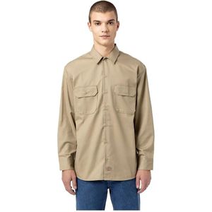Dickies - Work Shirt LS - Overhemd - Zwart - Lichtgewicht - 66 Cloth