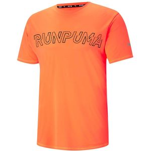 Puma Logo Short Sleeve T-shirt Oranje L Man