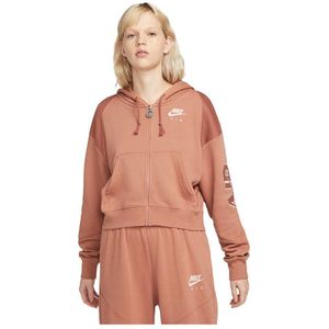 Nike Air Fleece Full Zip Sweatshirt Roze S Vrouw