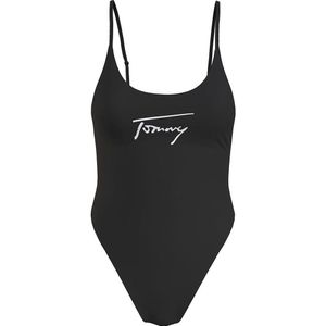 Tommy Jeans Uw0uw04093 Swimsuit Zwart L Vrouw