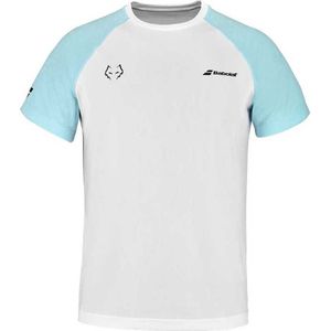 Babolat Padel Juan Lebron Short Sleeve T-shirt Wit,Blauw S Man