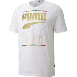 Puma Rebel 5 Continents Short Sleeve T-shirt Wit M Man