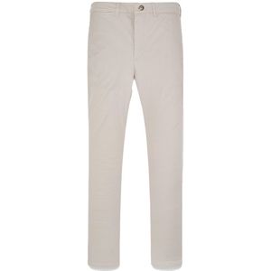 FaÇonnable Contemporary Gd Light Gab Stretch Chino Pants Beige 56 Man