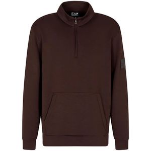Ea7 Emporio Armani Train Core Vi Pl Sweatshirt Met Halve Rits