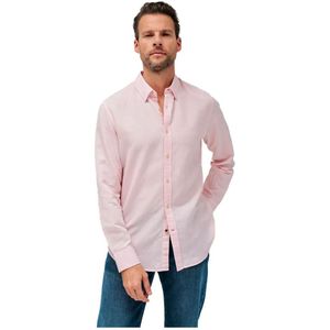 Salsa Jeans Cotton Linnen Regular Fit Overhemd Met Lange Mouwen