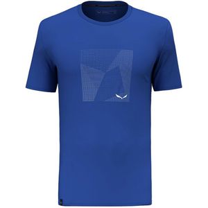 Salewa Pure Building Dry Short Sleeve T-shirt Blauw M Man