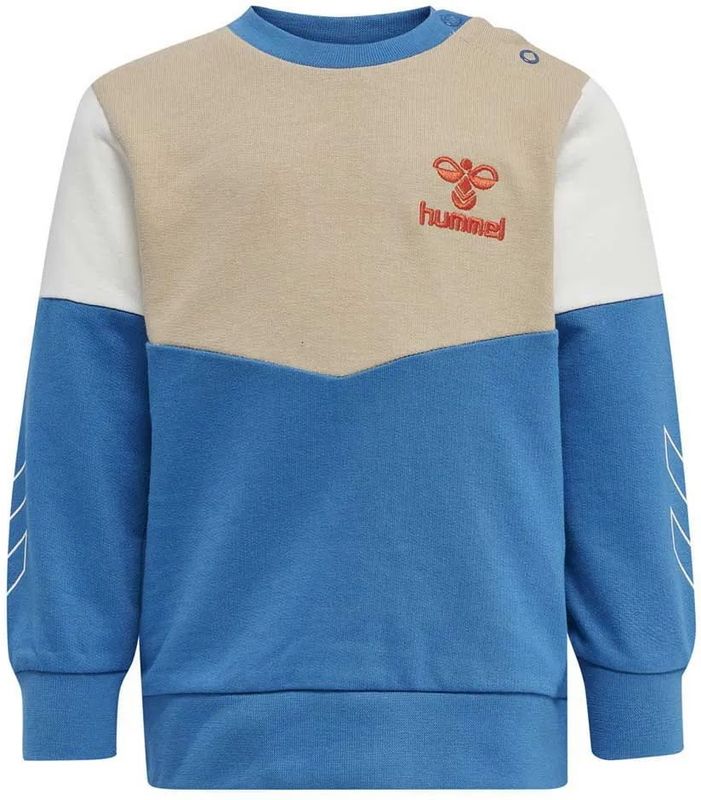 Hummel - hmlFINN - Sweatshirt - Biologisch Katoen - Kleurblokken