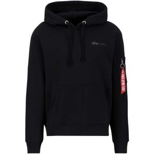 ALPHA INDUSTRIES - Air Force - Hoodie - Zwart - Katoen