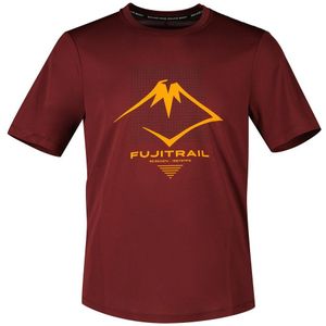 Asics Fujitrail Logo Short Sleeve T-shirt Rood 2XL Man
