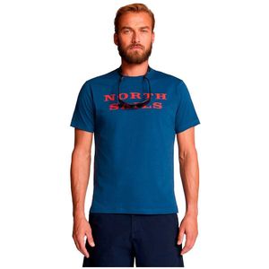 North Sails 692793 Graphic Short Sleeve T-shirt Blauw M Man