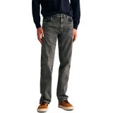 Gantvoor mannen. 1000250 Regular Fit Jeans met zwarte wassing (29/34), Casual, Katoen, Denim