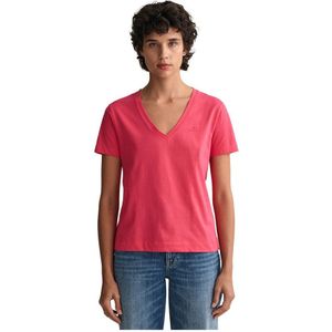 Gant Original T-shirt Met Korte Mouwen En V-hals