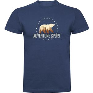 Kruskis Adventure Sport Short Sleeve T-shirt Blauw S Man