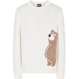 EA7 - 7M001128_AF17652 - Bergtrui - Wit - Viscose - Lange Mouwen