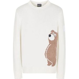 EA7 - 7M001128_AF17652 - Bergtrui - Wit - Viscose - Lange Mouwen