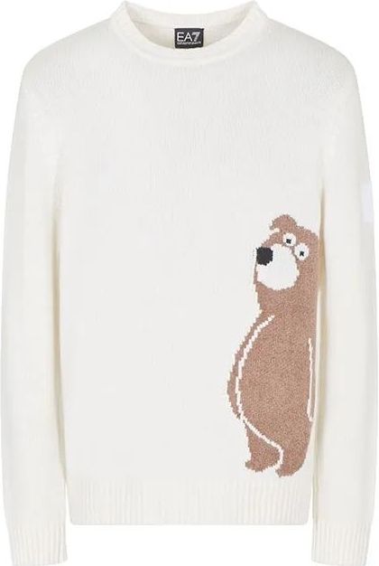 EA7 - 7M001128_AF17652 - Bergtrui - Wit - Viscose - Lange Mouwen