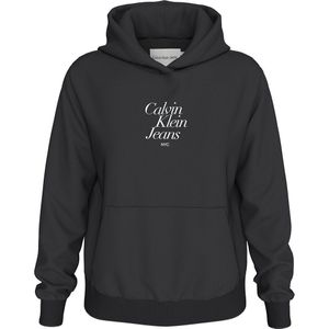 Calvin Klein Jeans Font Graphic Hoodie Zwart M Vrouw