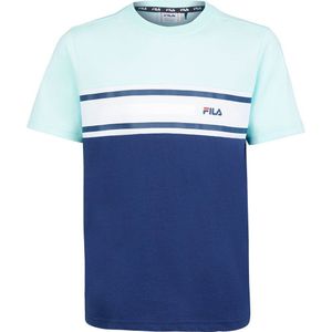 Fila Burbank Short Sleeve T-shirt Blauw 11-13 Years Jongen