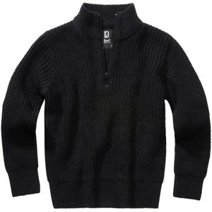 Brandit Marine Troyer High Neck Sweater Zwart 170-176 cm