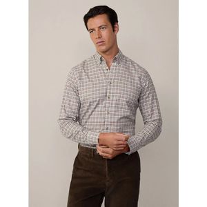 Hackett 3 Col Brushed Gingham Overhemd Met Lange Mouwen