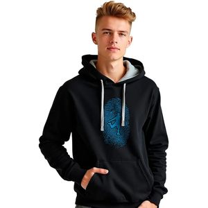 Kruskis Football Fingerprint Two-colour Hoodie