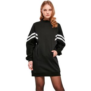 Urban Classics Oversized College Sweat Korte Jurk Met Lange Mouwen