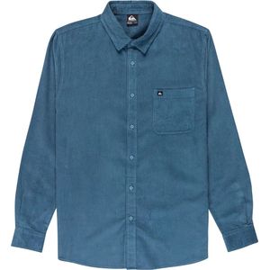 QUIKSILVER - Smoke Trail Cord - Hemd - Blauw - Lange Mouwen - Katoen