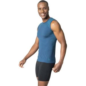 Ondershirt Odlo Men Crew Neck Singlet Performance Light Blue Wing Teal Saxony Blue