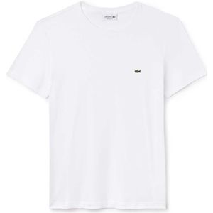 Lacoste Short Sleeve T-shirt Wit 4XL Man