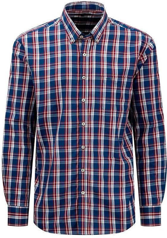 Fynch Hatton - 10005900 - Overhemd - Klassiek Ruitpatroon - Lange Mouwen
