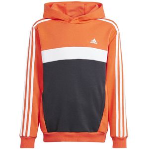 Adidas Tiberio 3 Stripes Hoodie Oranje 9-10 Years Jongen