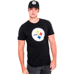 New Era - T-shirt - Pittsburgh Steelers - 100% Katoen - Geborduurd Logo