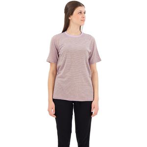 Icebreaker Merino Linen Stripe Short Sleeve T-shirt Paars XS Vrouw