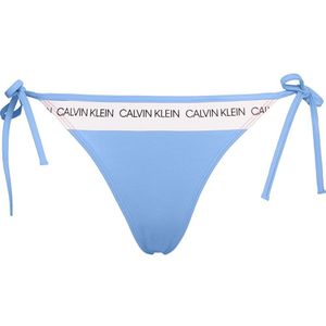 Calvin Klein Underwear Tie Side Logo Tie Side Bikini Bottom Blauw XL Vrouw