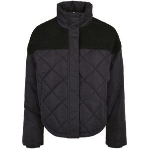 Urban Classics Diamond Quilt Puffer Oversized Jacket Zwart L Vrouw