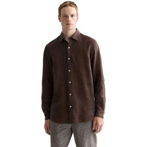 Scotch & Soda Seasonal Core 182346 Linen Regular Fit Overhemd Met Lange Mouwen