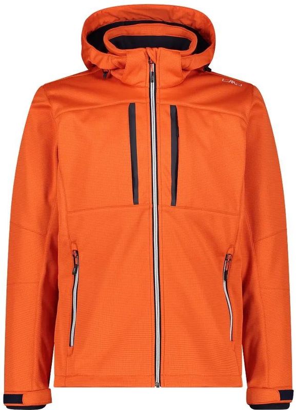 CMP - Zip Hood 32A1947 - Softshelljack - Geometrisch Patroon - Driedelige Constructie - WP 7000