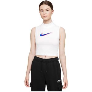 Nike Sportswear Mock Print Sleeveless T-shirt Wit L Vrouw