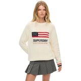 Superdry - Americana Crew Knit - Sweatshirt - Losse Pasvorm