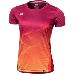 WAVE - Vulcan - Hardloopshirt - Korte Mouwen - Rood en Oranje - 100% Gerecycled Polyester