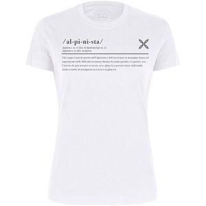 Montura Alpinist Short Sleeve T-shirt Wit L Vrouw