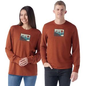 Smartwool Gondola Ride Graphic - T-shirt - Lange Mouwen - UV-bescherming UPF 40+