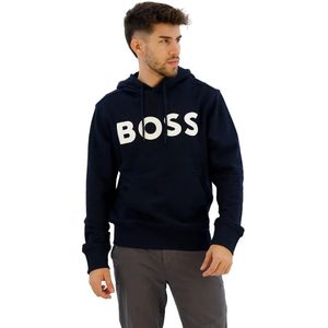 Boss Webasic 10244192 Hoodie Blauw Man
