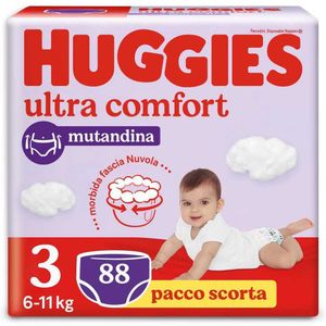 Huggies Ultra Comfort Mutandina Diapers Size 3 88 Units Transparant