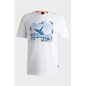 BOSS - T-shirt - Wit - Katoen
