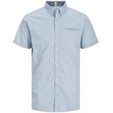 Jack & Jones Jack Print Short Sleeve Shirt Blauw M Man