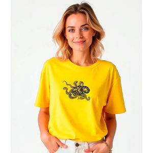 Kruskis Psychedelic Octopus Dames T-shirt Met Korte Mouwen