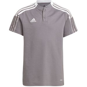 Adidas Tiro 21 Short Sleeve Polo Grijs 13-14 Years