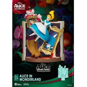 Disney Alice In Wonderland Alice Story Book Closed Box Figure Goud