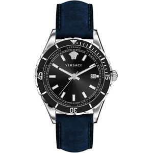 Versace Watches Ve3a00220 Watch Blauw,Zilver